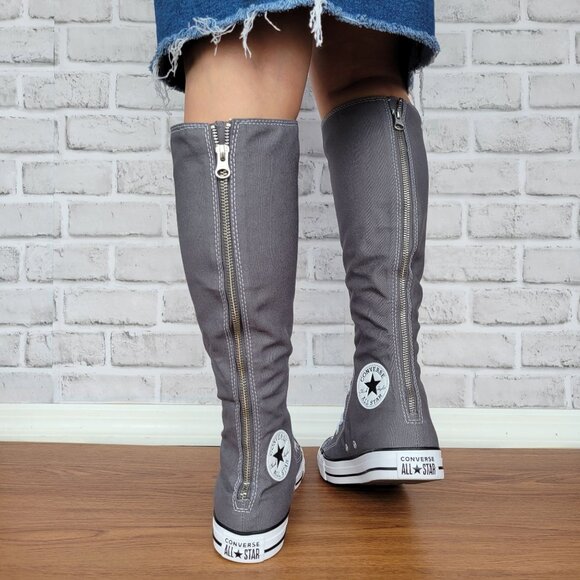 ⭐Converse Chuck Taylor All Star XXHi 7.5 Women Knee-high Boots Shoes Gray A12319 - Picture 6 of 10
